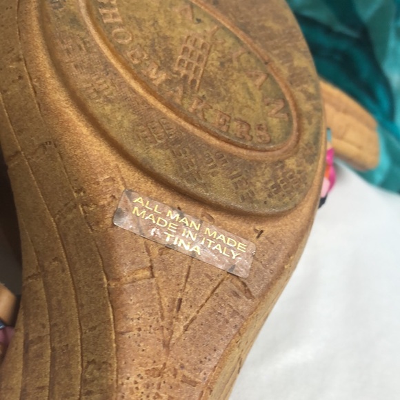 Made in Italy Italian shoemakers wedge sandals 6.5 Tina - Picture 7 of 10